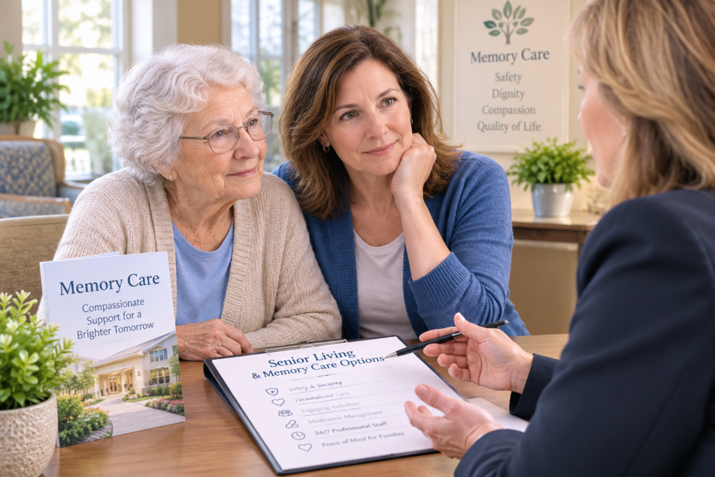 Memory Care Cost guide for families meeting with a senior care advisor